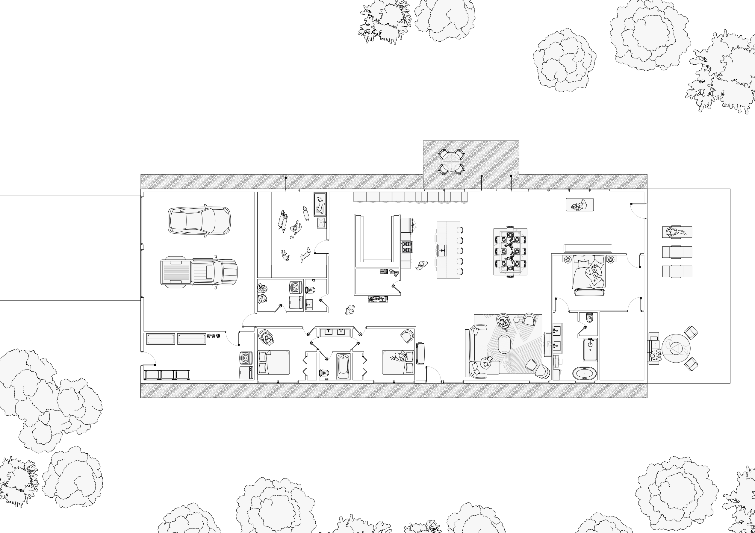 Detailed Building Floor Plan 1